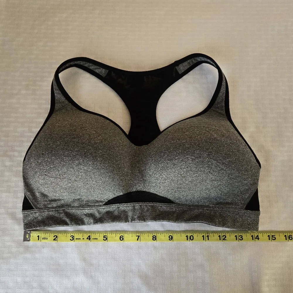 Old Navy Grey and Black Racerback Sports Bra
